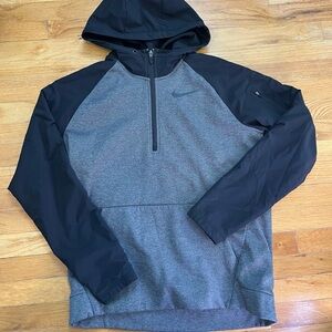 Nike Black and Gray Sweatshirt Hoodie